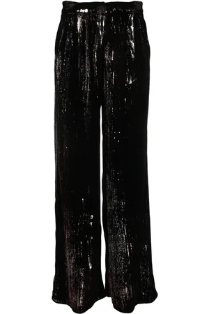 AVANT TOI Pantalones acampanados con lentejuelas