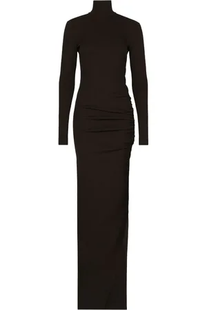 Dolce & Gabbana Vestido largo con cuello alto
