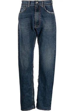 Maison Margiela Vaqueros ajustados con detalle de canesú de x Pendleton