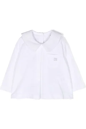 DOUUOD KIDS Chaqueta con cuello de peter pan