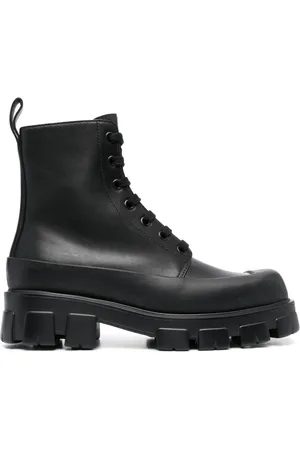 Prada Botas militares con puntera cuadrada