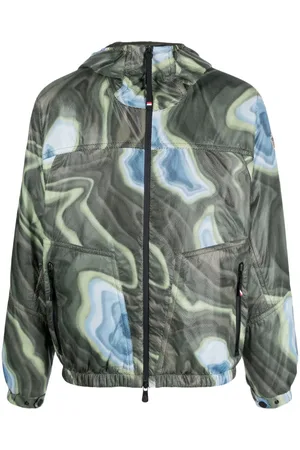 Moncler Chaqueta bomber Day Namic con motivo abstracto