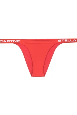 Stella McCartney Bragas de bikini con logo estampado