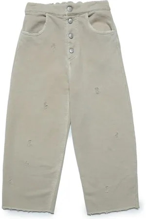 Maison Margiela Vaqueros rectos con diseño rasgado