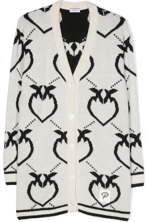 Pinko Cárdigan con estampado Love Birds y cuello en V