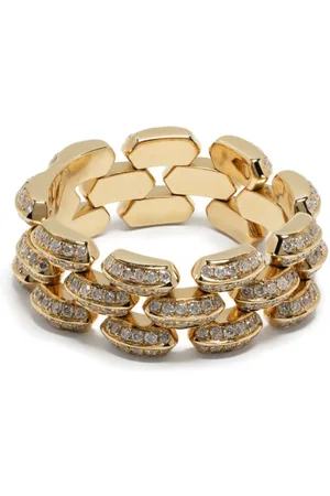 Lizzie Mandler Anillo Cleo en oro amarillo de 18kt con diamante