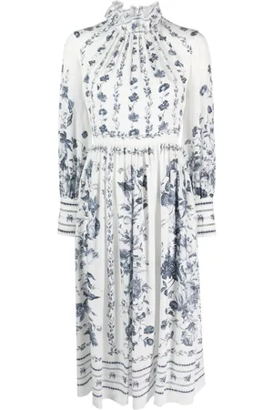 Erdem Vestido midi con estampado floral