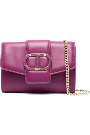 Twin-Set Bandolera Amie con placa del logo