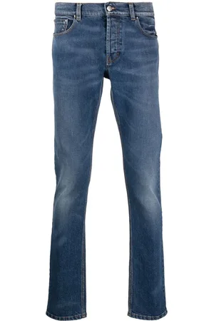Roberto Cavalli Vaqueros skinny con monograma bordado