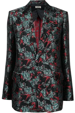 Zadig & Voltaire Blazer con motivo floral en jacquard