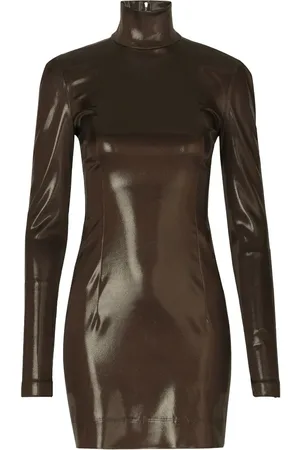 Dolce & Gabbana Vestido brillante con manga larga