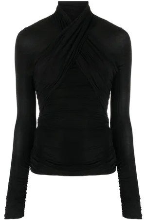 Saint Laurent Camiseta con cuello vuelto