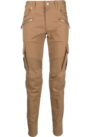 Balmain Pantalones pitillo con cremallera