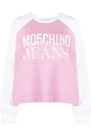 Moschino Sudadera de algodón con logo estampado