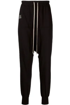 Rick Owens Pantalones de chándal de tiro caído