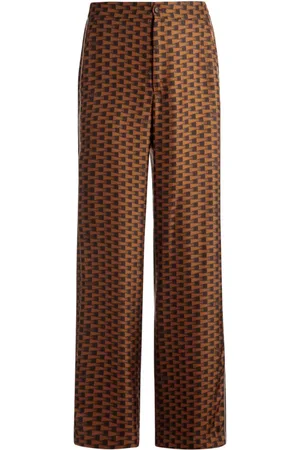 Bally Pantalones rectos con estampado gráfico