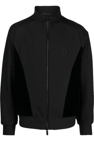 Giorgio Armani Chaqueta con logo bordado y cremallera