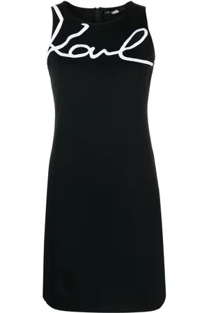 Karl Lagerfeld Vestido con logo estampado