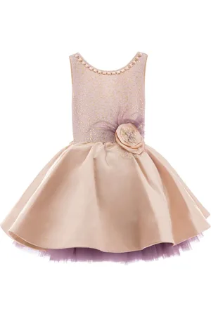 Tulleen Vestido Elva con acabado satinado