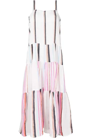 Lemlem Vestido a rayas con capas