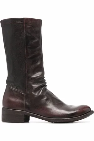 Officine creative Botas con cremallera y detalle fruncido