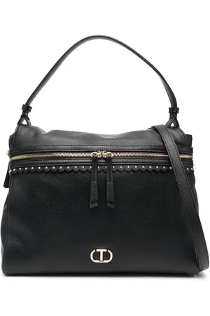 Twin-Set Bolso con placa del logo