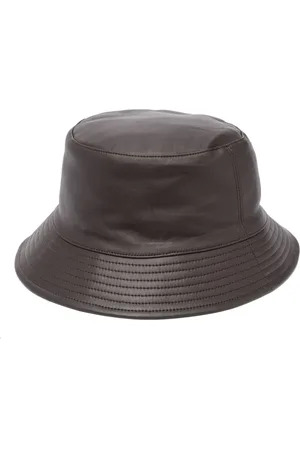 YVES SALOMON Sombrero de pescador de cuero