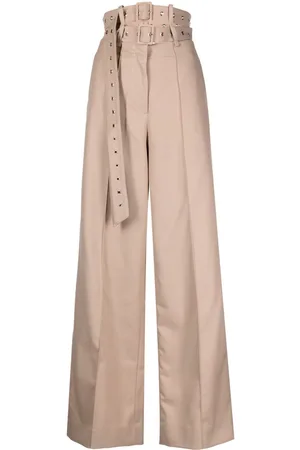Rokh Pantalones anchos con cinturón