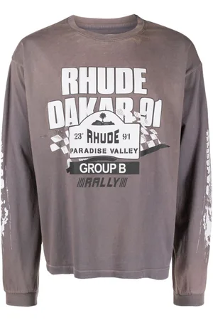 Rhude Camiseta Dakar 91 con manga larga
