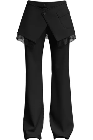 MACCAPANI Pantalones acampanados a capas
