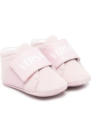 VERSACE Zapatos preandantes con correa del logo