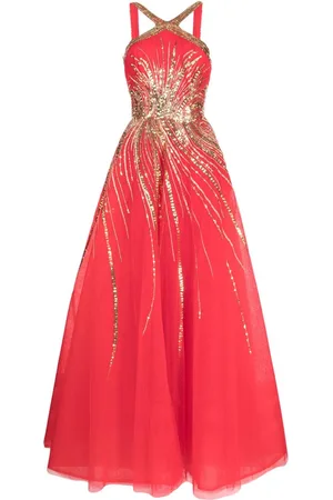 Saiid Kobeisy Mono con lentejuelas y cuello halter