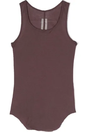 Rick Owens Top sin mangas con bordes sin rematar