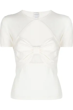 Giambattista Valli Top con detalle de aberturas