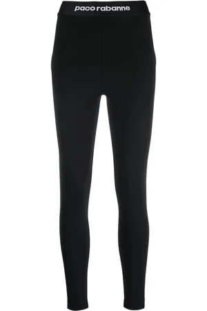 Paco rabanne Leggins con logo en la cinturilla