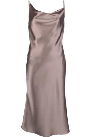BLANCA Vestido con espalda drapeada