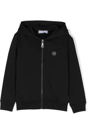 Philipp Plein Sudadera con capucha y parche del logo