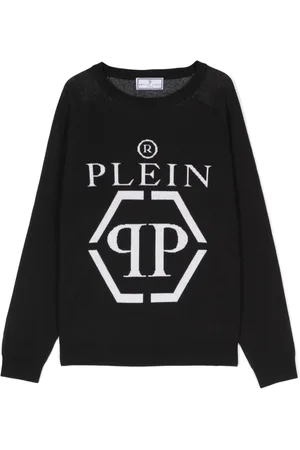 Philipp Plein Jersey con logo en intarsia