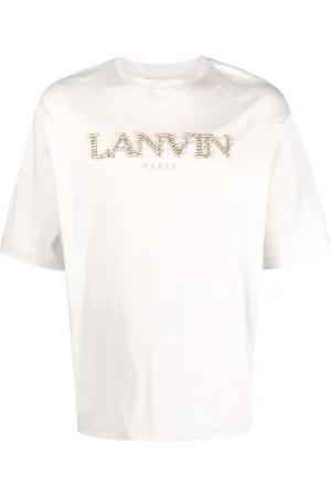 Lanvin Camiseta con logo bordado