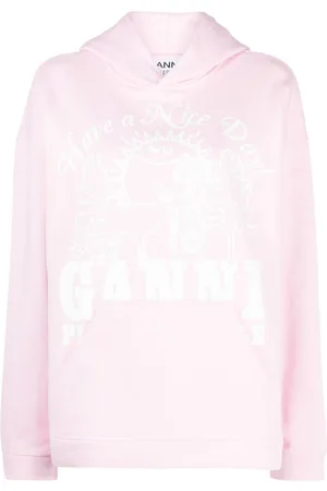 Ganni Sudadera con capucha y logo