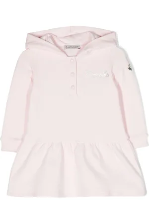 Moncler Vestido con logo bordado y capucha