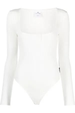 Courrèges Body con parche del logo