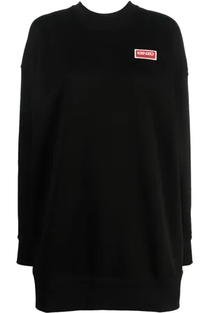 Kenzo Vestido estilo sudadera con logo