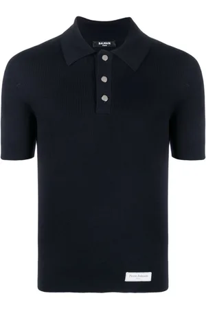 Balmain Polo con parche del logo