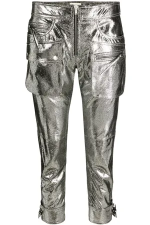 Isabel Marant Pantalones capri Ciane metalizados