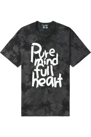 Comme des Garçons Camiseta con eslogan y motivo tie-dye
