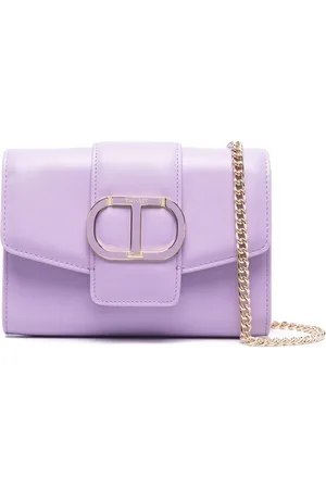 Twin-Set Bandolera Amie con placa del logo
