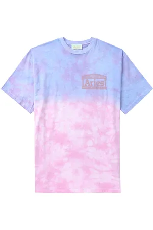 ARIES Camiseta con motivo tie-dye y logo