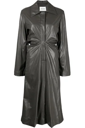 Low Classic Vestido camisero fruncido