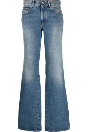 OFF-WHITE Vaqueros acampanados de talle bajo